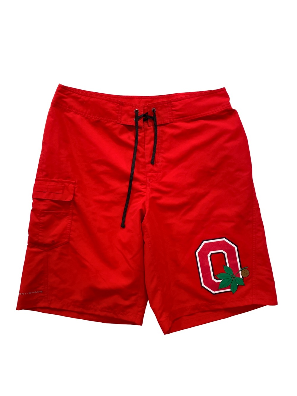 NWT Columbia Ohio State Buckeyes Board Shorts Men’s M Red Swim Trunks UPF 30